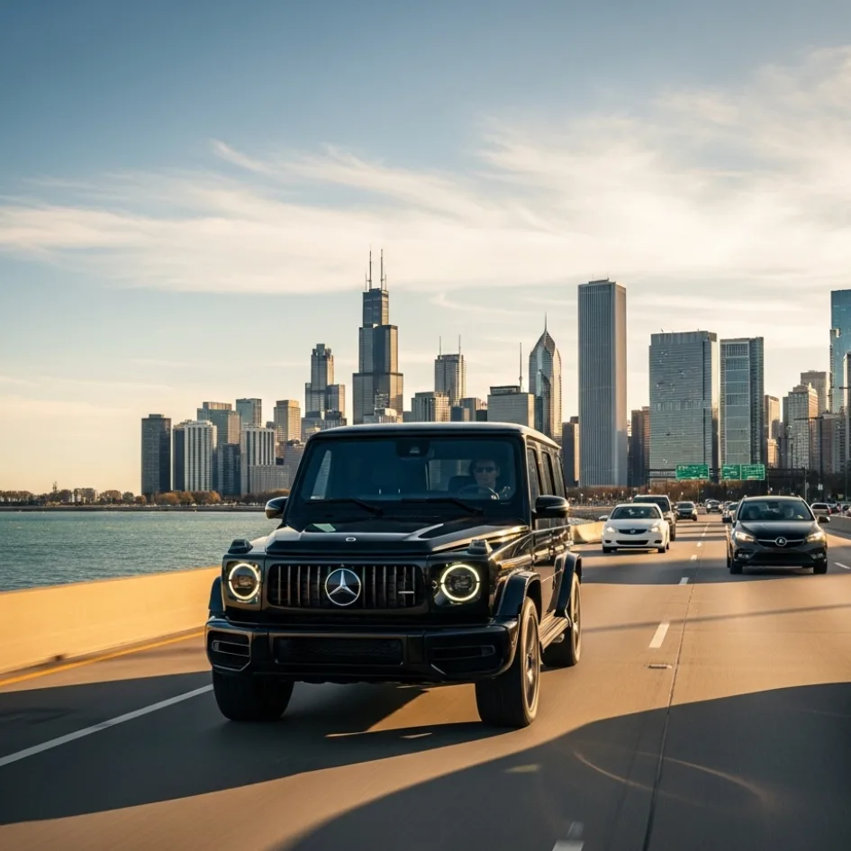 Chicago Executive Limo Service with Mercedes G Wagon