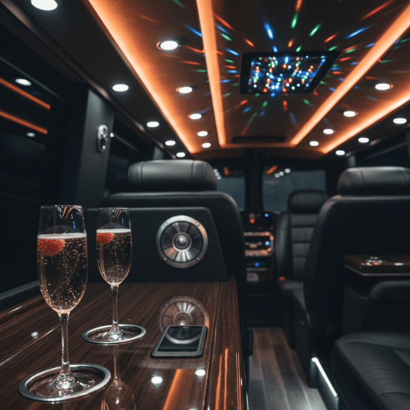 executive sprinter jet limo for group transportation