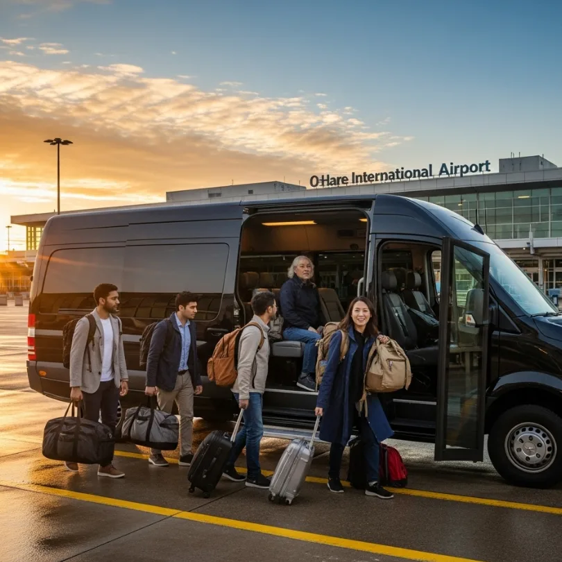 o'hare airport ground transportation for groups