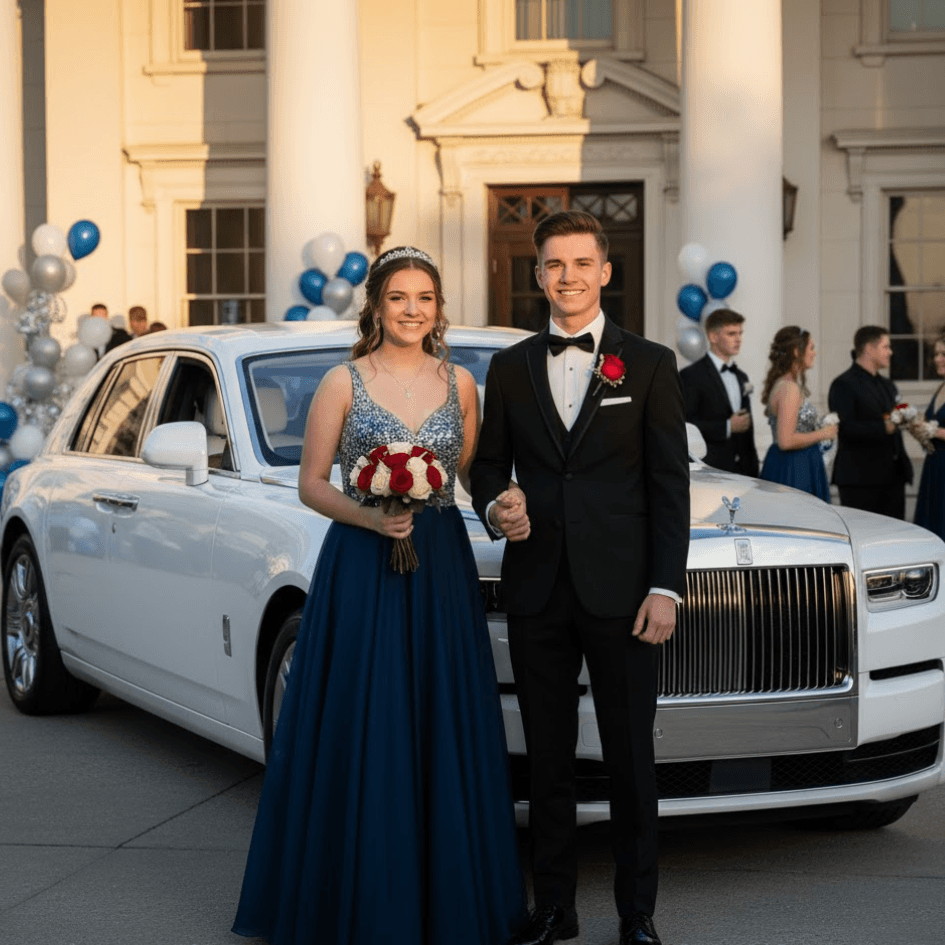 Prom Limo Rental in Chicago with Luxury Rolls Royce