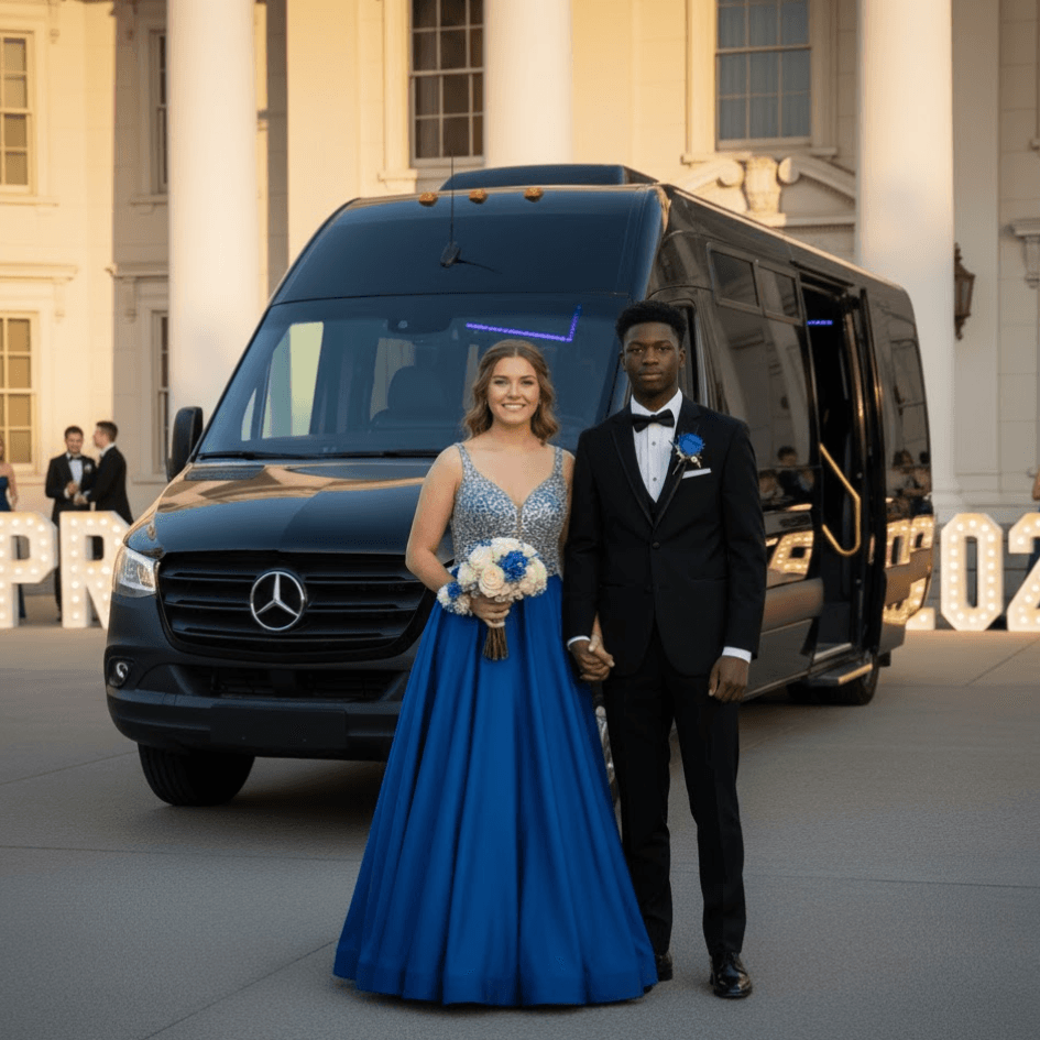 Prom Limousine Rental in Chicago and suburbs with party bus