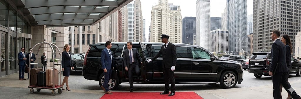Luxury convention and event limousine service in Chicago