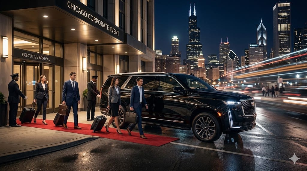 Executive event transportation for business travelers in Chicago