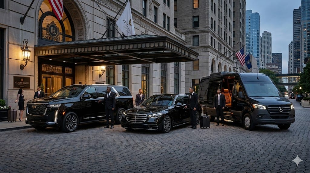 Luxury chauffeur fleet and private transportation in Chicago
