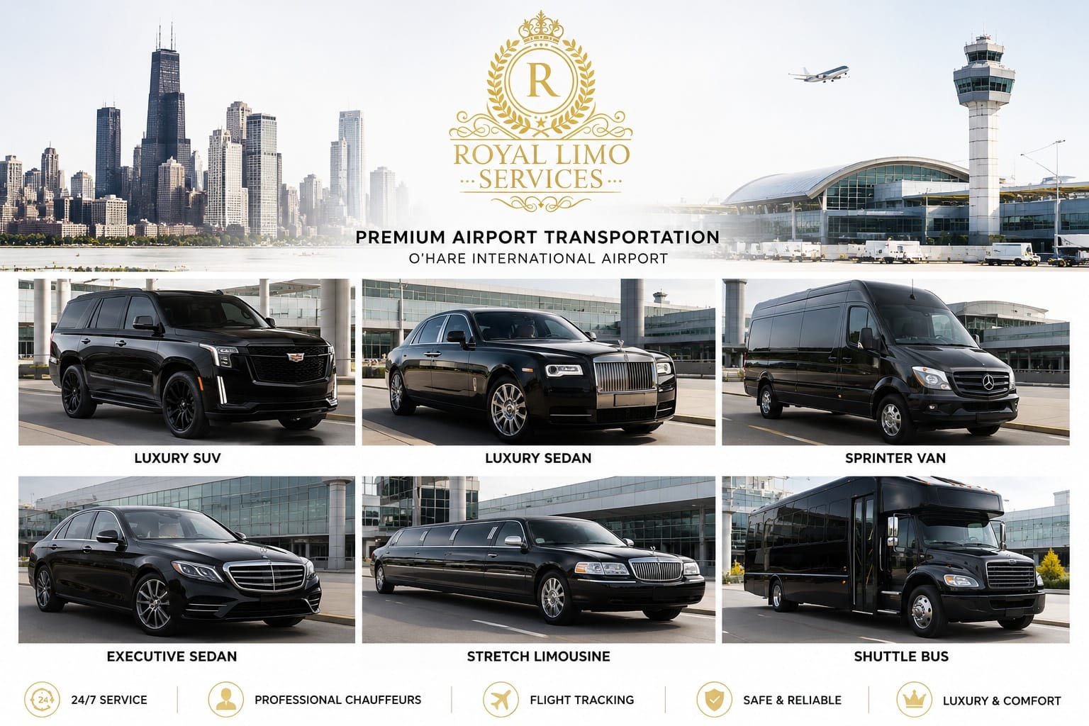 roysl limo airport transportation 
