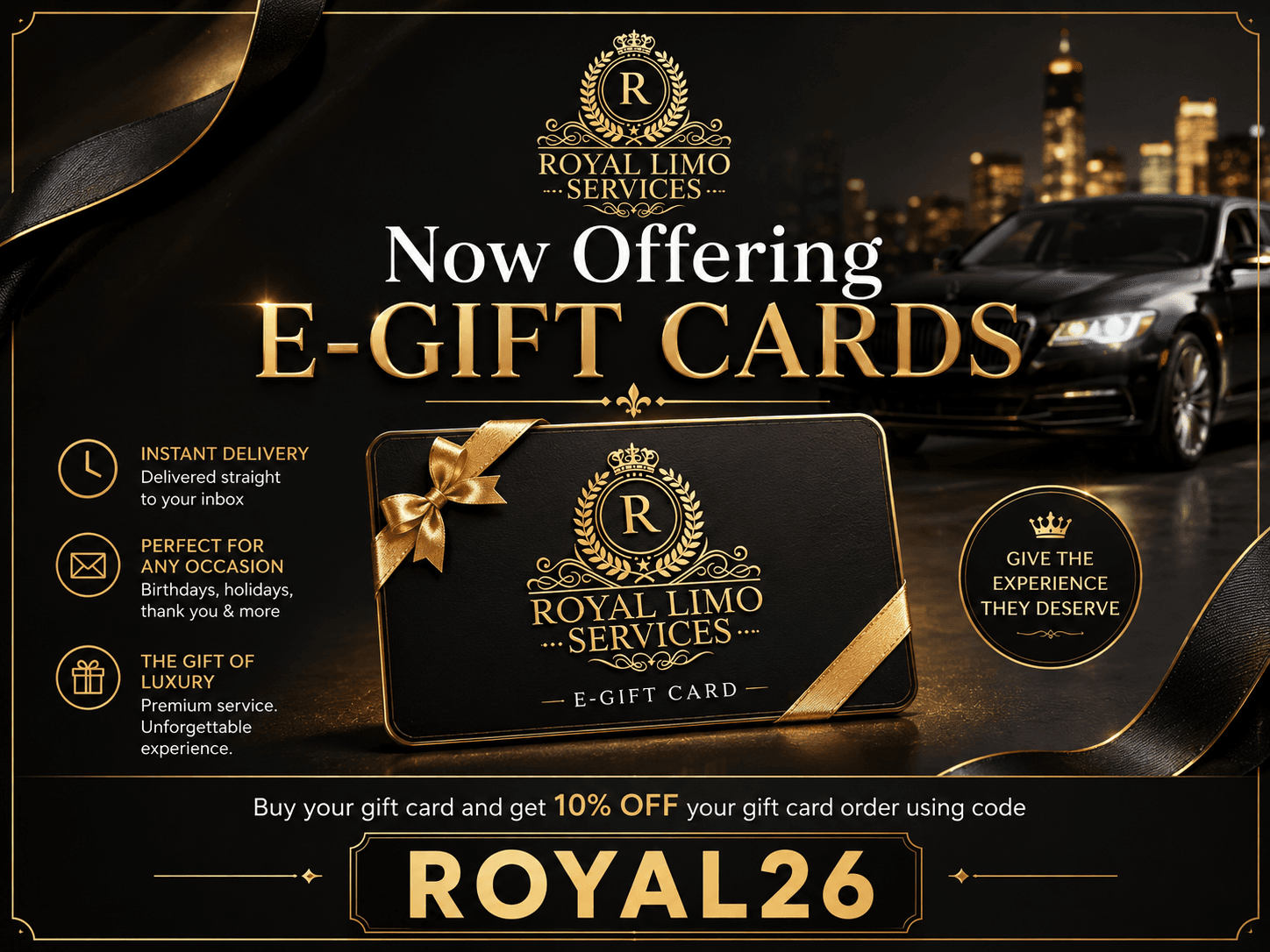 Royal Limo Services eGift Card