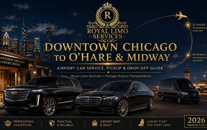 Downtown Chicago to O'Hare & Midway airport limo — Royal Limo Services