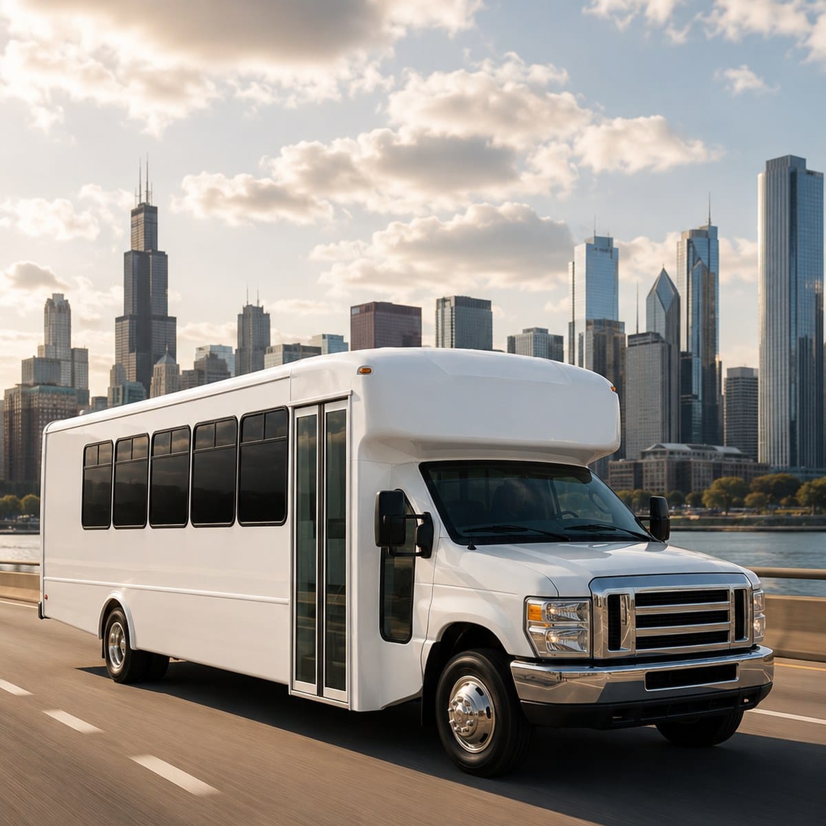 Chicago ADA Accessible Bus with Wheelchair Lift Chicago ADA accessible bus with wheelchair lift