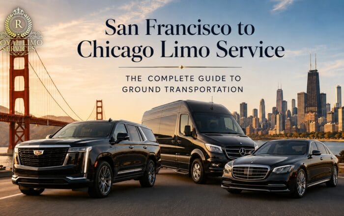 Royal Limo San Francisco to Chicago airport transfers — luxury SUV, Sprinter & sedan for O'Hare and Midway pickups
