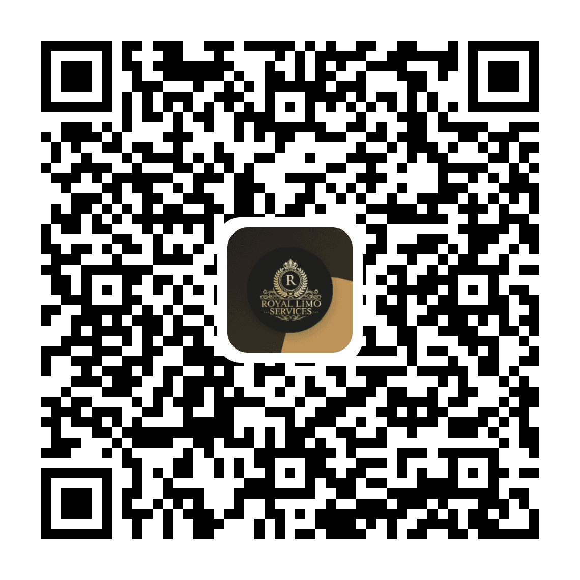 Scan this QR code to download the Royal Limo Services app on the App Store
