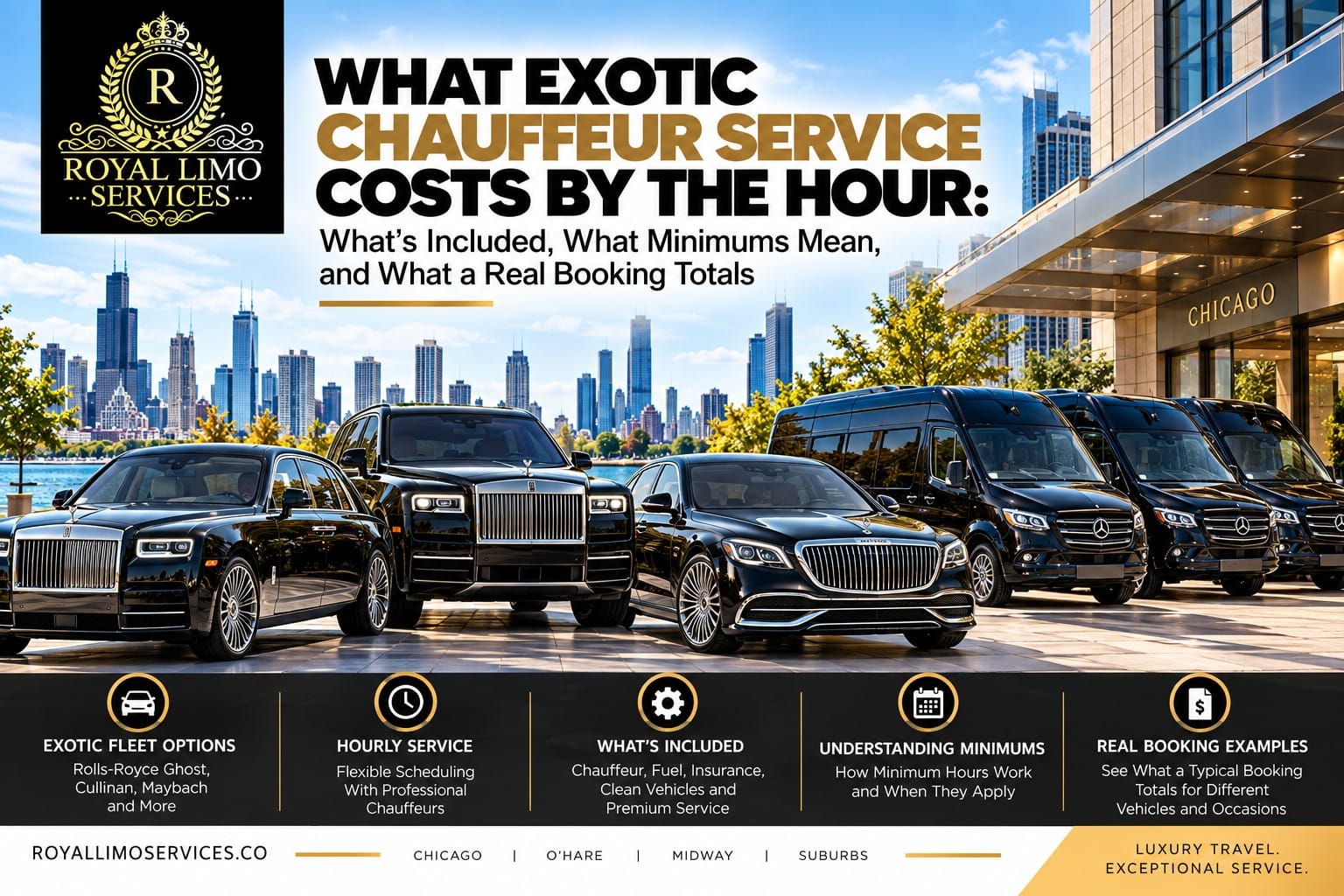 exotic-chauffeur-service-cost-per-hour-chicago (1) Exotic chauffeur service cost per hour in Chicago with Rolls-Royce Ghost, Cullinan and Maybach